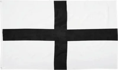 Produktbild von Flagge Deutscher Ritterorden schwarzes Kreuz auf Weiß 90x150cm