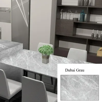 Produktbild von 1Stc selbstklebende Tapete,wasserdichte und feuchtigkeitsdicht,moderne Wandtapete,für Schlafzimmer/Wohnzi/Küche Dekoration Wallpaper,DubaiGrau60X500cm