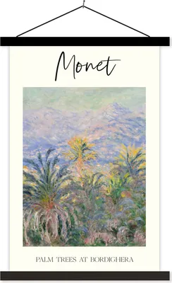 Produktbild von MuchoWow® Textilposter Monet - Malerei - Alte Meister 120x180 cm mit schwarzem Rahmen - Fotos