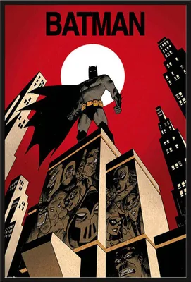 Produktbild von DC Comics - Batman - Poster Plakat - Größe 61x91,5 cm Kunststoff-Rahmen schwarz