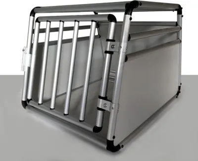 Produktbild von Transportbox, Hundetransportbox, Autobox, Reisebox Größe L  Runde Rohre - 82 x 61 x 62 cm