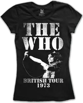 Produktbild von The Who British Tour 1973 Black M Damen T-Shirt