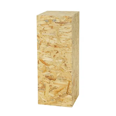 Produktbild von Dekosäule aus OSB, Blumensäule für Wohnzimmer, Pflanzenständer, Modernes Podest für Dekoration, Stabiler Sockel, 80x30x30cm, Ideal für Deko & Pflanzen