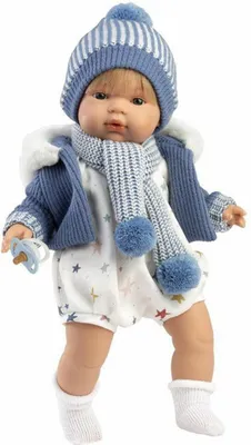 Image de Llorens 38573 Sasha - Poupée réaliste avec sons et corps en tissu doux - 38 cm