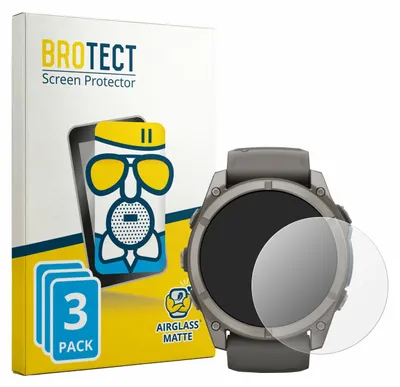 Produktbild von 3x BROTECT Entspiegelungs Schutzglas für Garmin Fenix 9 (51 mm) Schutzfolie Panzer Folie Glas Display Schutz matt