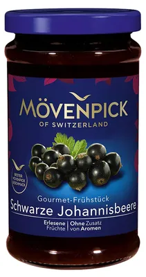 Zdjęcie produktu dla Mövenpick czarna porzeczka gourmet pasta owocowa 250g