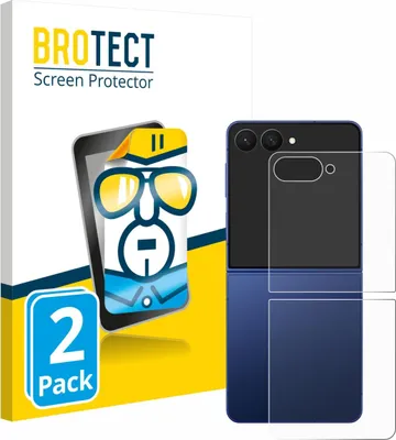 Produktbild von 2x Für Samsung Galaxy Z Flip 7 (Rückseite) Schutzfolie BROTECT Displayschutz Display Schutz Folie Klar Transparent