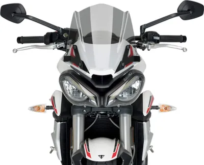Image de PUIG naked sport screen smoked clear ABE approved for Triumph