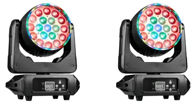 Image de Projecteur de scène, LED RGBW 19 x 15 W, options deDMX512, prise UE