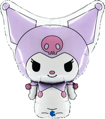 Zdjęcie produktu dla Balon Foliowy Hello Kitty Kuromi, Fioletowy, 49x56 cm, Grabo