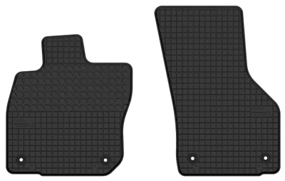 Image de Tapis avant en caoutchouc pour Volkswagen / Skoda Passat B9 / Superb IV 2023- (break/liftback) – 2 pièces, noirs, sur mesure