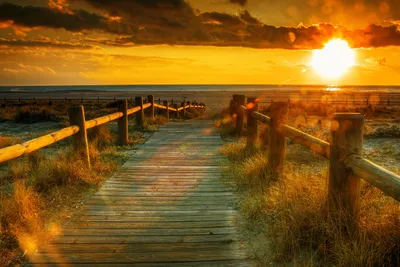 Produktbild von Fototapete Vlies 18030 Sunset Beach 7-tlg. 350 x 260 cm