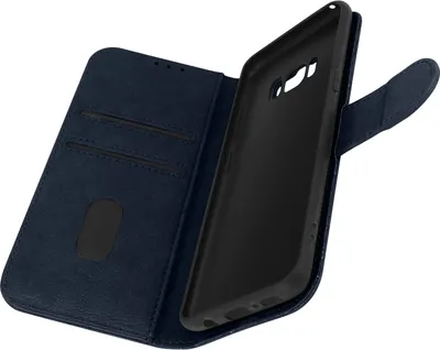 Produktbild von Avizar, Etui Kunstleder mit Standfunktion für Samsung Galaxy S8, Nachtblau