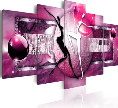 Produktbild von Modernes Wandbild 020101- 222 (100x50) - 5 Teilig Bilder Fotografie auf Vlies Leinwand Foto Bild Dekoration Wand Bilder Kunstdruck Abstrakt
