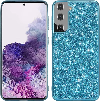 Produktbild von König Design Hülle kompatibel mit Samsung Galaxy S22 Plus 5G Kunststoff Soft Handyhülle - Handy Case Blau