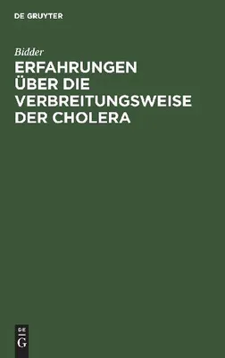 Produktbild von Erfahrungen über die Verbreitungsweise der Cholera