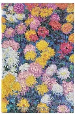 Image de Monet's Chrysanthemums Midi Dot-Grid Hardback Journal (Elastic Band Closure)