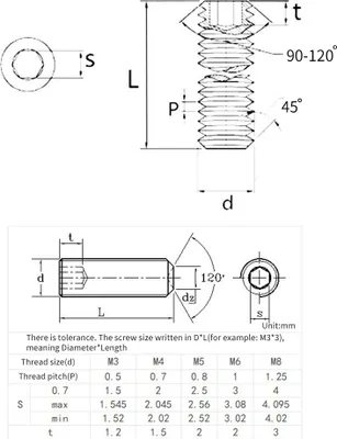Produktbild von 200-teiliges Sechskant-Madenschrauben-Set aus 304 Edelstahl, M3/M4/M5/M6/M8-Schraubensortiment, verpackt in einer Organizer-Box