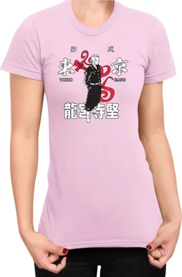 Produktbild von Damen T-Shirt Japan Anime Manga Tokyo Gang, Lady 2XL / Hellrosa