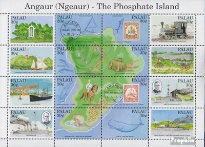 Produktbild von Briefmarken Palau-Inseln 1991 Mi 411-426 Zd-Bogen (kompl.Ausg.) postfrisch Phosphatinsel Angaur