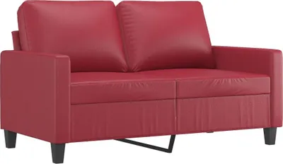 Produktbild von vidaXL 2-Sitzer-Sofa Weinrot 120 cm Kunstleder