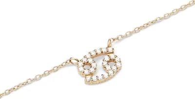 Produktbild von Daniel Wellington Kristall Sternzeichen Kette Gold Krebs Halskette DW-DW00400922