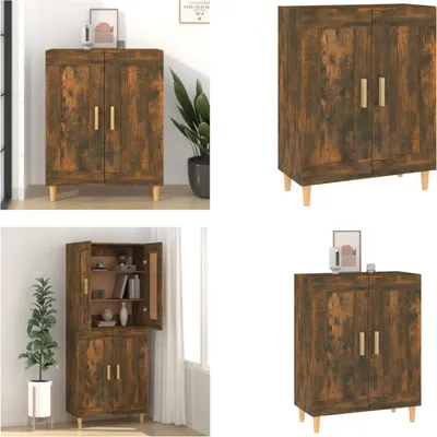 Produktbild von vidaXL Sideboard Räuchereiche 69,5x34x90 cm Holzwerkstoff - Sideboard - Sideboards - Schrank - Lagerschrank