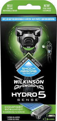 Produktbild von Wilkinson Sword Hydro 5 Sense Comfort, Herren-Rasierer, 1 Stück + 1 Klinge