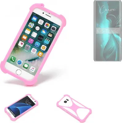 Produktbild von K-S-Trade Handy Hülle kompatibel mit Lava Blaze Curve Schutz Hülle Bumper Silikon Schutz Hülle Cover Case Silikoncase Silikonbumper TPU Softcase