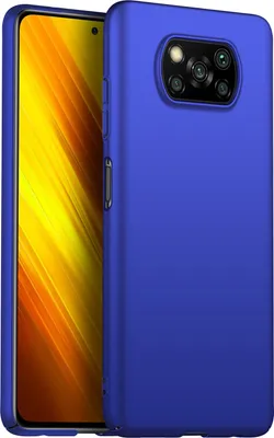 Immagine prodotto di Xiaomi Poco X3 NFC Custodia, sottile PC opaco anti-impronta Custodia protettiva per Xiaomi Poco X3 NFC Blu