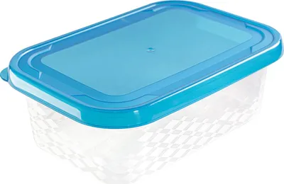 Zdjęcie produktu dla Zestaw 2 słoików na żywność Blue box 1, 75l - prostokątne - jakość bez BPA