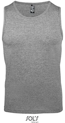 Zdjęcie produktu dla SOLs 11465 | Męski Tank Top T-Shirt Justin - Kolor: Szary melanż - Rozmiar: 3XL