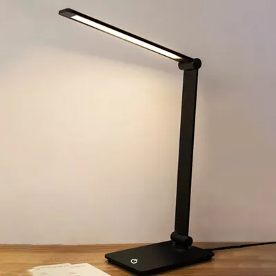 Produktbild von 360home Tischleuchte Nachttischlampen Schreibtischlampe Nachtlicht Lampe Leuchte Schwarz