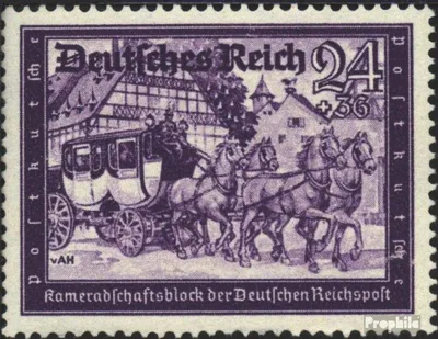 Produktbild von Briefmarken Deutsches Reich 1941 Mi 778 postfrisch Kameradschaftblock der Reichspost