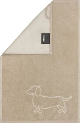 Immagine prodotto di Cawö serie di asciugamani in spugna We love Dogs6248-33 nature beige bassotto , dimensioni: asciugamano per ospiti 30 x 50 cm