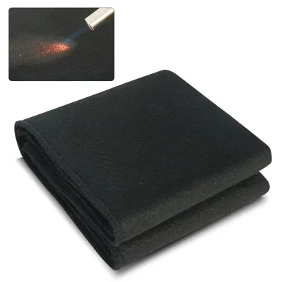 Obrázek produktu pro VEVOR svařovací deka 310 x 700 x 3 mm svařovací ochranná deka 982 ℃ tepelná odolnost tepelná ochrana tkanina tepelná ochrana rohož z uhlíkových vláken protipožární deka protipožární podložka protipožární rohož protipožární rohož černá