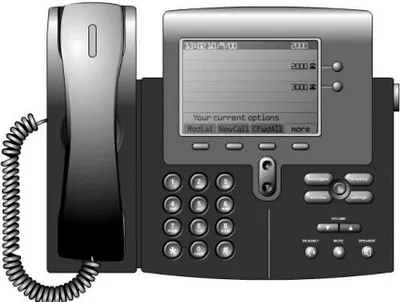 Produktbild von Cisco IP 7940G Telefon, Rufnummernanzeige, Freisprechfunktion, Ethernet