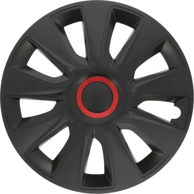 Produktbild von Radkappe 15 Zoll, schwarz/rot, für Auto