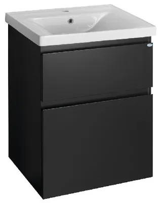 Image de ALTAIR Armoire basse 57x72,5x45cm, noir mat