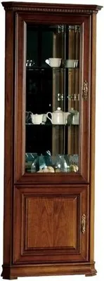 Image de Vitrine d'angle Étagère de l'armoire Présentoir en verre Vitrine de l'armoire en verre