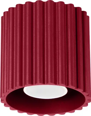 Produktbild von Plafond AURA 1 burgunderrot GU10 1xGU10 10W Aluminium 10x10x10cm Sollux Lighting