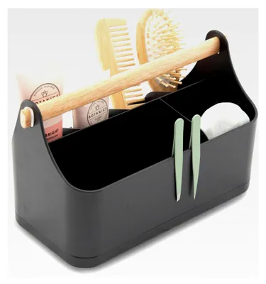 Produktbild von Make-up-Organizer – Badezimmer-Caddy – Schwarz