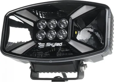 Produktbild von SKYLED Fernscheinwerfer LED Jumbo Stella Flash mit R65 Blitzfunktion & Lichtbalken Optik, 140W Rechteckig Truck Scheinwerfer 12V 24V, Dynamisches Positionslicht, ECE R149 R148 Ref. 50, inkl. Abdeckung