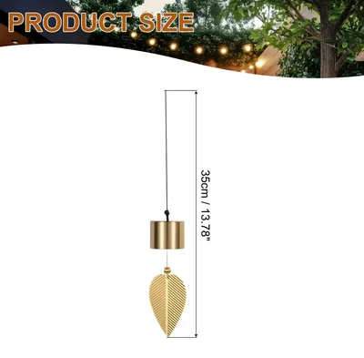 Windspiel aus Kupfer, 35 cm, gold, Feng-Shui-Glocke