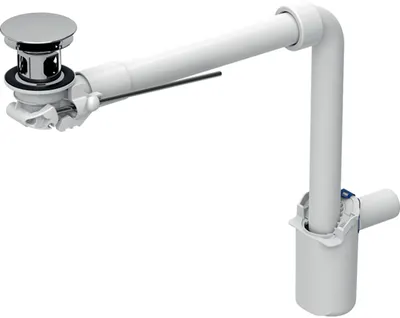 Produktbild von Geberit Waschbeckenablauf/ Raumsparsiphon für eine Standarmatur, 152.072.21.1