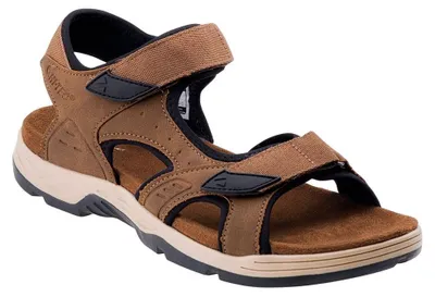 Productafbeelding van Hi-Tec - Heren sandalen "Lucibel", leer, model IG222 (maat 43 EU) (donkerbruin/zwart)