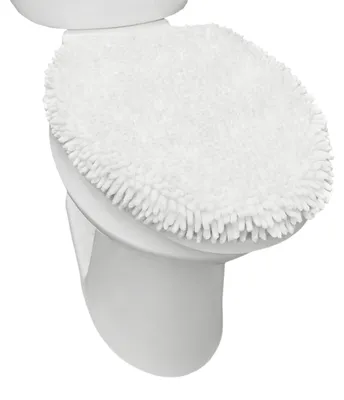 Immagine prodotto di Coprisedile per WC in peluche di ciniglia, lavabile in lavatrice, dimensioni 47 x 49,8 cm, per il bagno