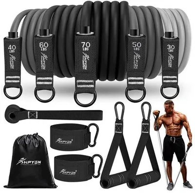 Productafbeelding van Fitnessbandenset met 5 Weerstanden tot 113 kg