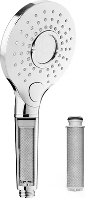 Produktbild von Rainsworth Duschkopf mit Filter Wassersparend Druckerhöhend H36807-3 Strahlarten Handbrause, Duschbrause Kalkfilter, Chrom