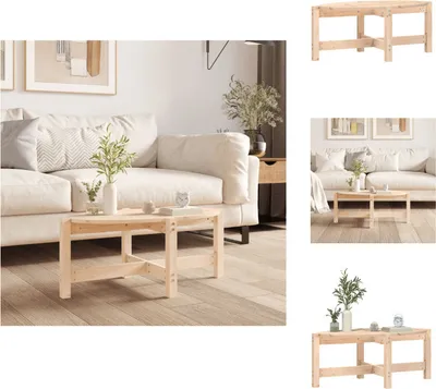 Image de vidaXL Table basse 87x48x35 cm Pin massif - Tables basses